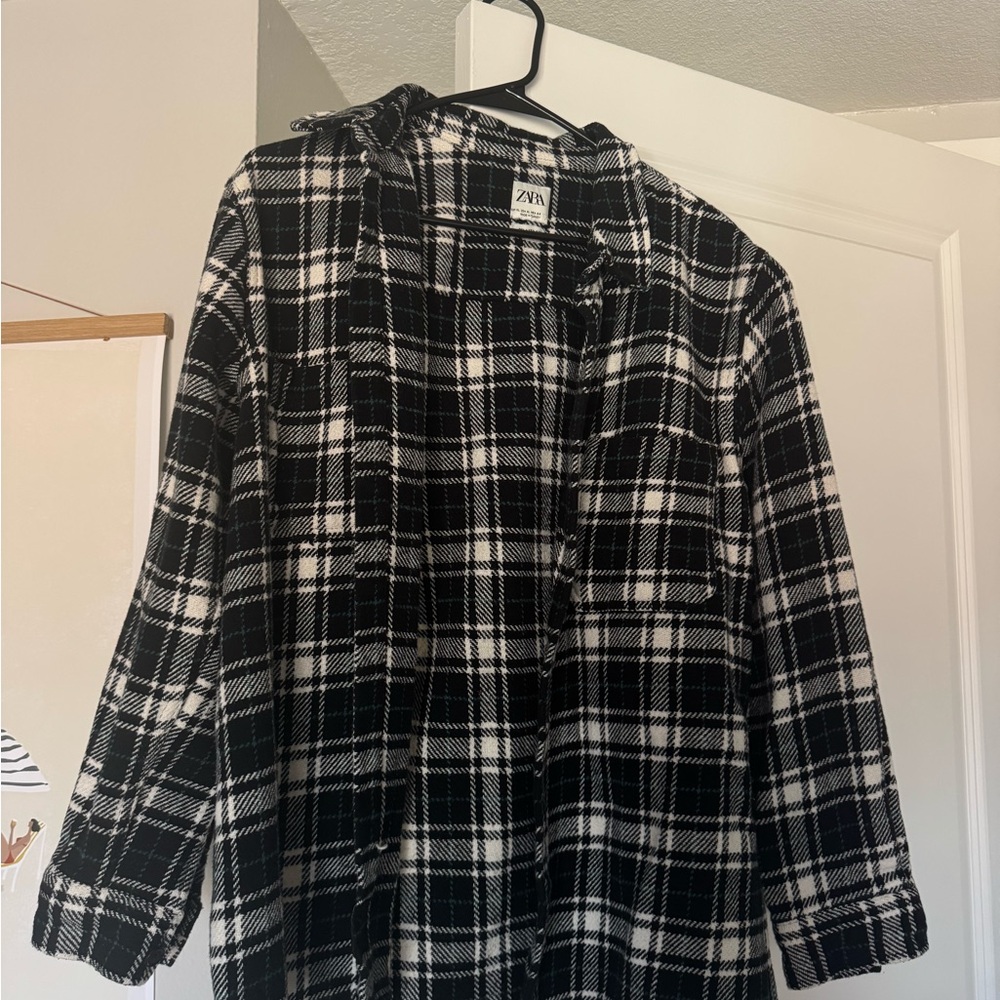 Zara Flannel Top